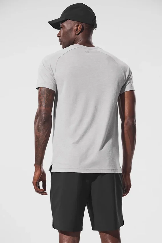 T-shirt raglan Triumph – Gris chiné athlétique
