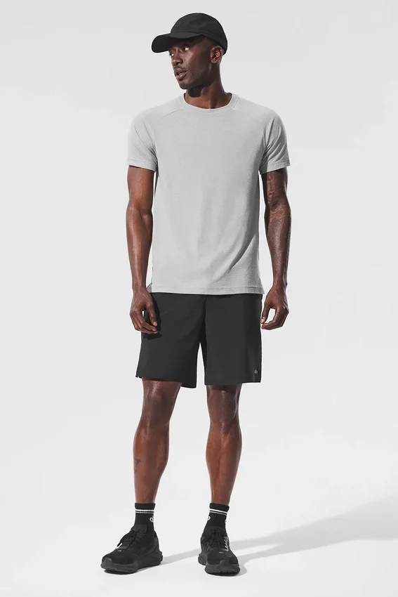 T-shirt raglan Triumph – Gris chiné athlétique