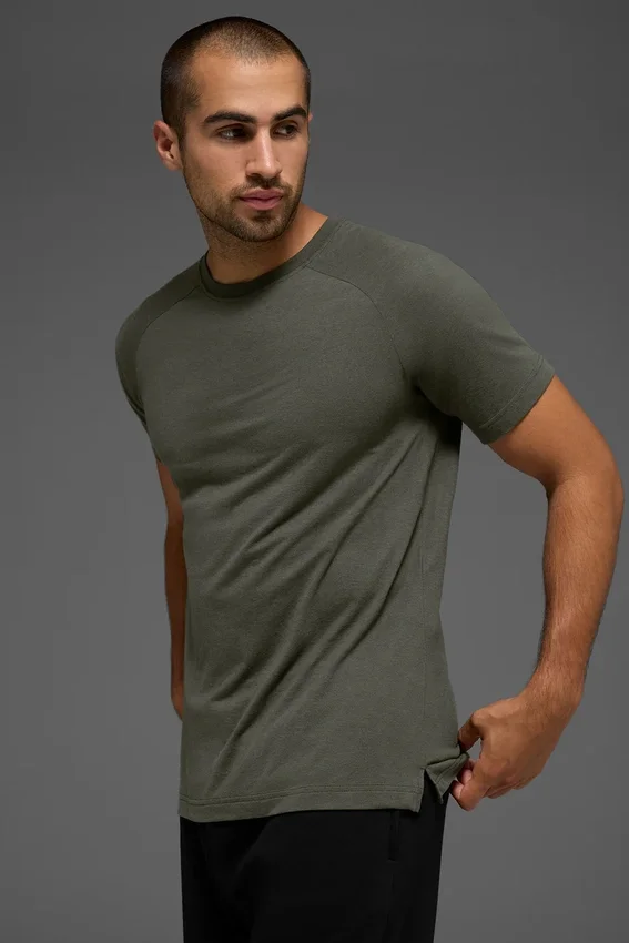 T-shirt raglan Triumph - Vert furtif