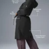 Trench « Crinkle on the Move » - Noir