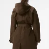 Trench froissé « On the Move » - Espresso