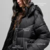 Trench matelassé Gold Rush - Noir