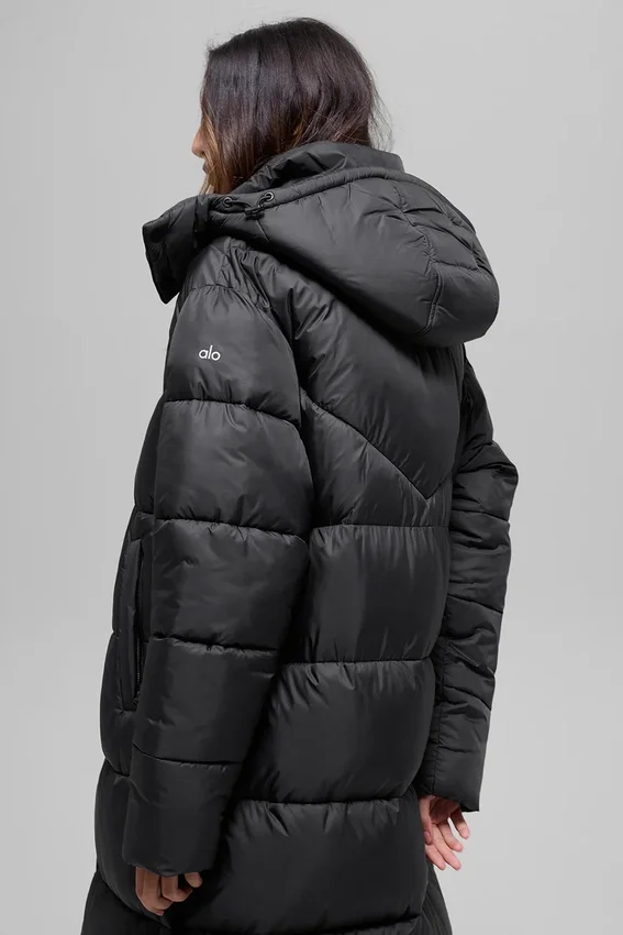 Trench matelassé Gold Rush - Noir