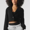 Trench Metro court en laine - Noir