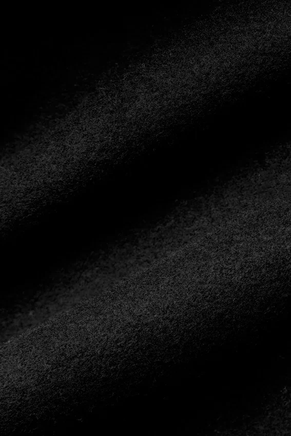 Trench Metro court en laine - Noir