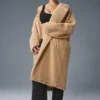 Trench oversize en sherpa - Camel