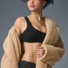 Trench oversize en sherpa - Camel