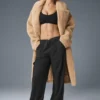 Trench oversize en sherpa - Camel