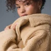 Trench oversize en sherpa - Camel