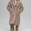 Trench oversize en sherpa - Chai Latte