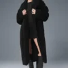 Trench oversize en sherpa - Noir