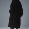 Trench oversize en sherpa - Noir