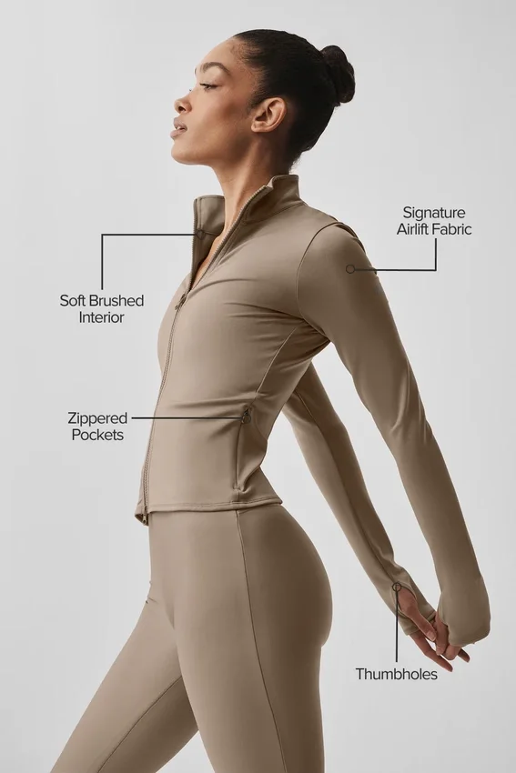 Veste Airlift Winter Warm Radiant à fermeture éclair intégrale - Gravel