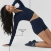 Veste ajustée Alosoft Sincere - Bleu marine