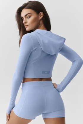 Veste ajustée Alosoft Sincere – Bleu Provence clair