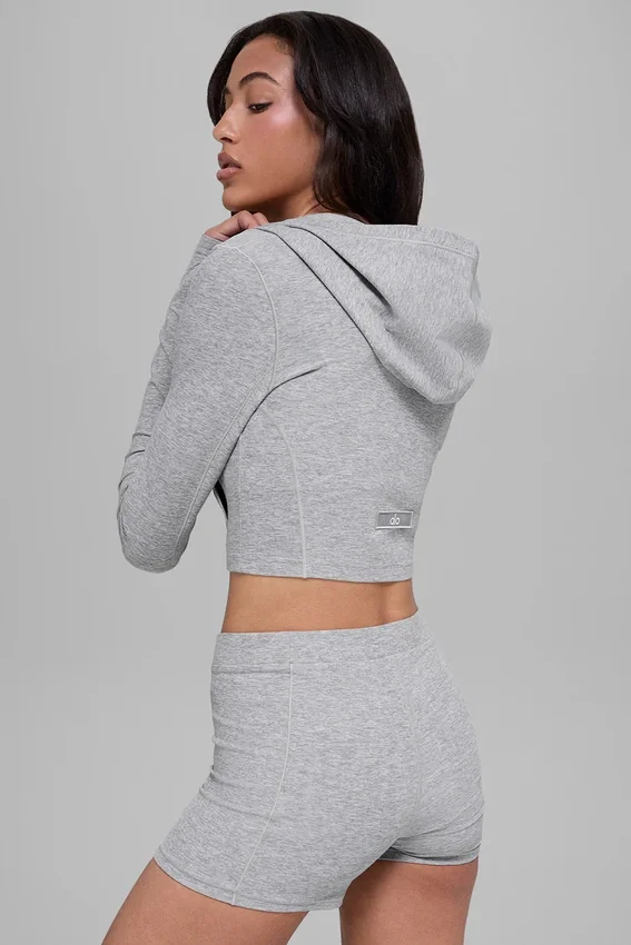 Veste ajustée Alosoft Sincere – Gris chiné athlétique