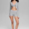 Veste ajustée Alosoft Sincere – Gris chiné athlétique