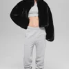 Veste Allure en fausse fourrure - Noir