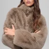 Veste Allure en fausse fourrure - Oat