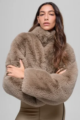 Veste Allure en fausse fourrure - Oat