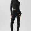 Veste Alo Softsculpt Superset à fermeture éclair intégrale - Noir