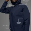 Veste Alpha Shell - Bleu marine