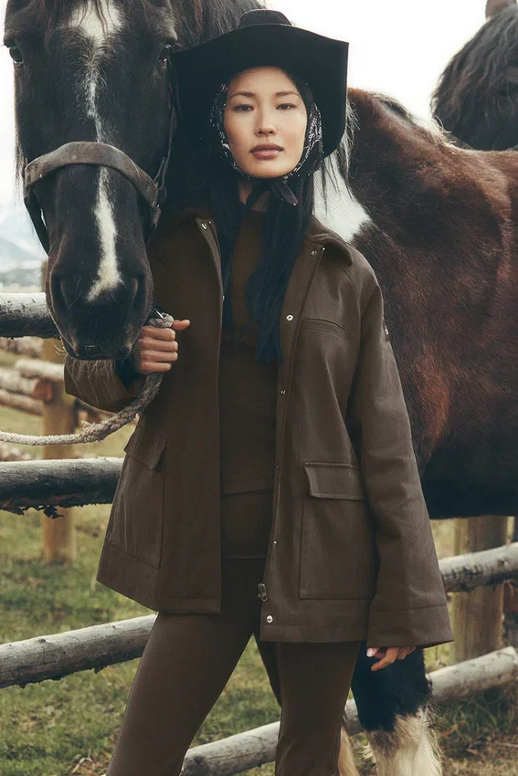 Veste Barn en sergé - Espresso