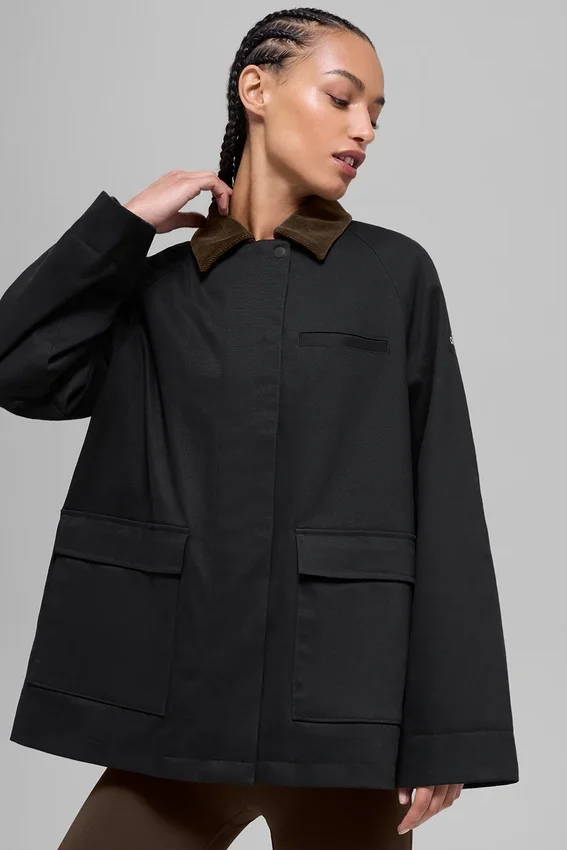 Veste Barn en sergé - Noir/Espresso