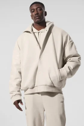 Veste bomber à capuche Select - Bone