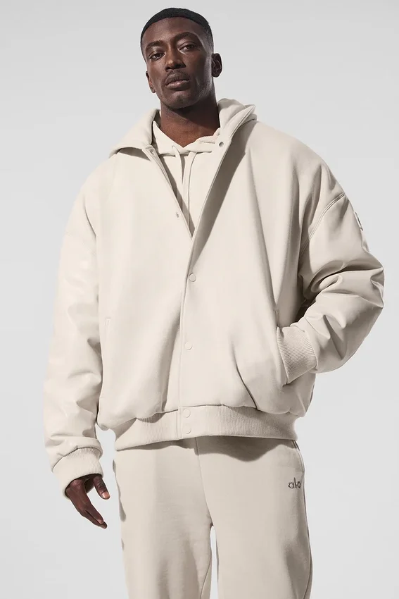 Veste bomber à capuche Select - Bone