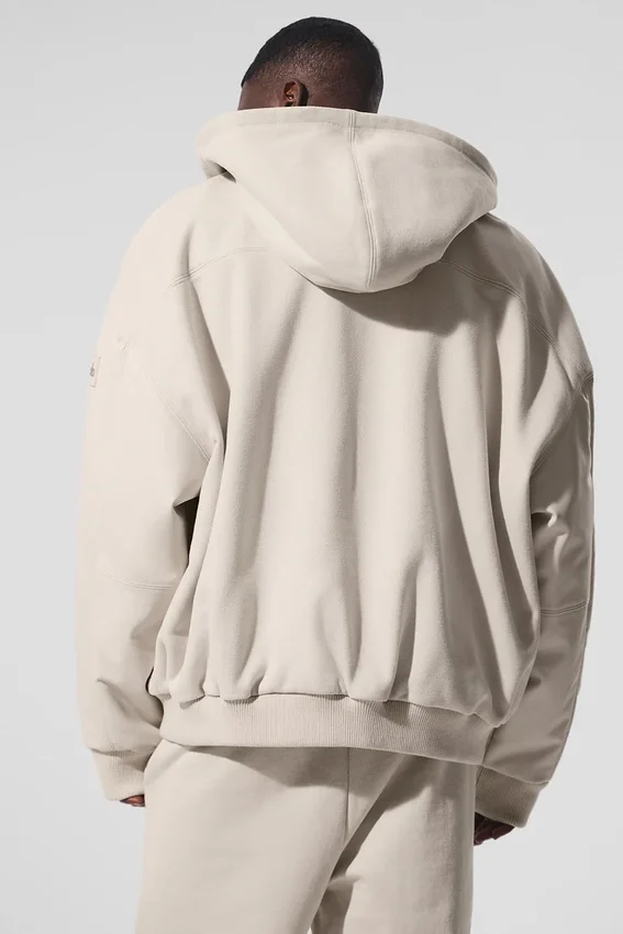 Veste bomber à capuche Select - Bone