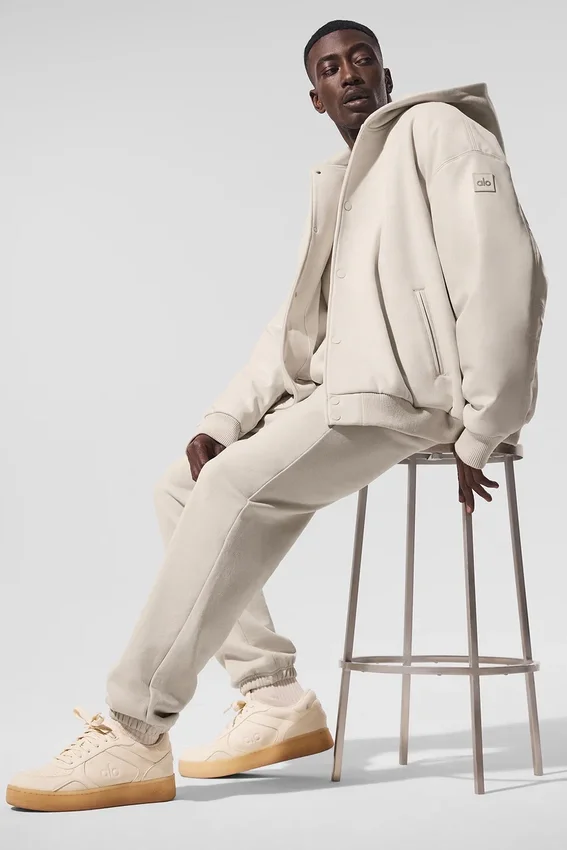 Veste bomber à capuche Select - Bone