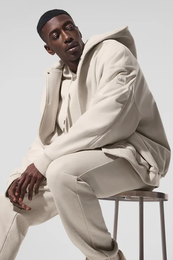Veste bomber à capuche Select - Bone