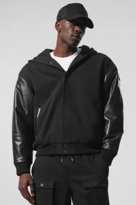 Veste bomber à capuche Select - Noir