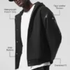 Veste bomber à capuche Select - Noir