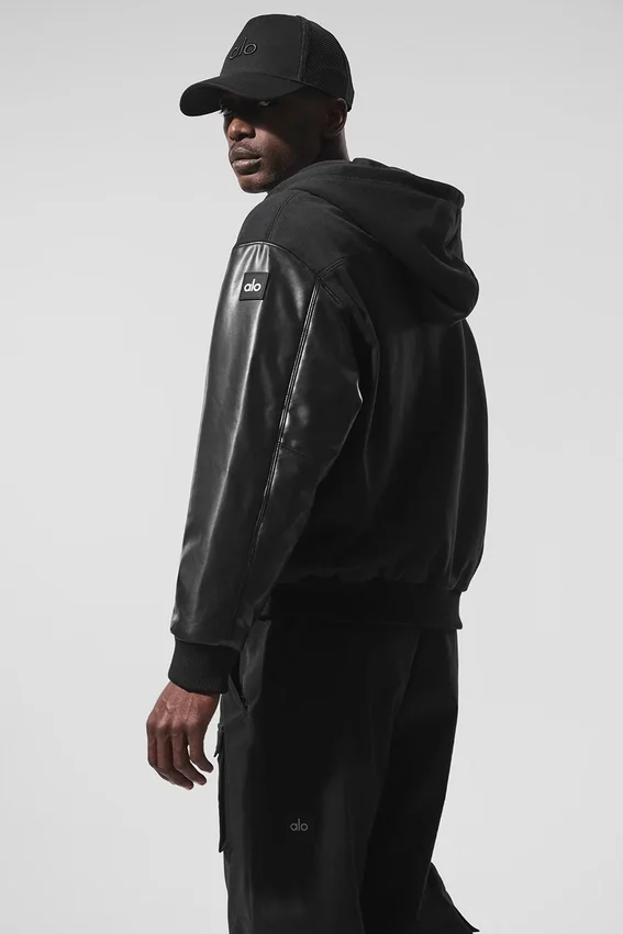 Veste bomber à capuche Select - Noir