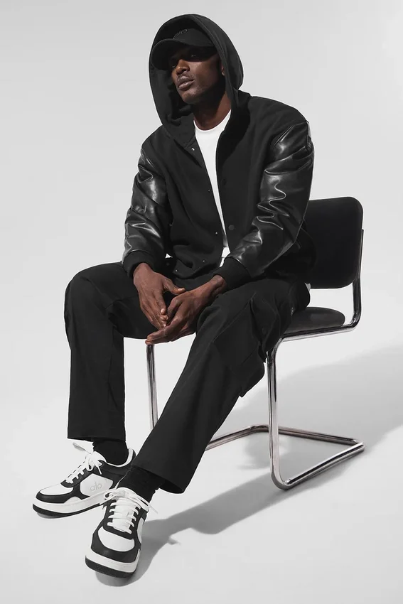 Veste bomber à capuche Select - Noir