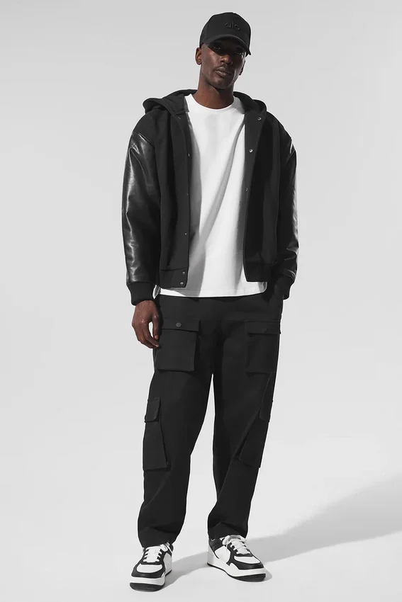 Veste bomber à capuche Select - Noir