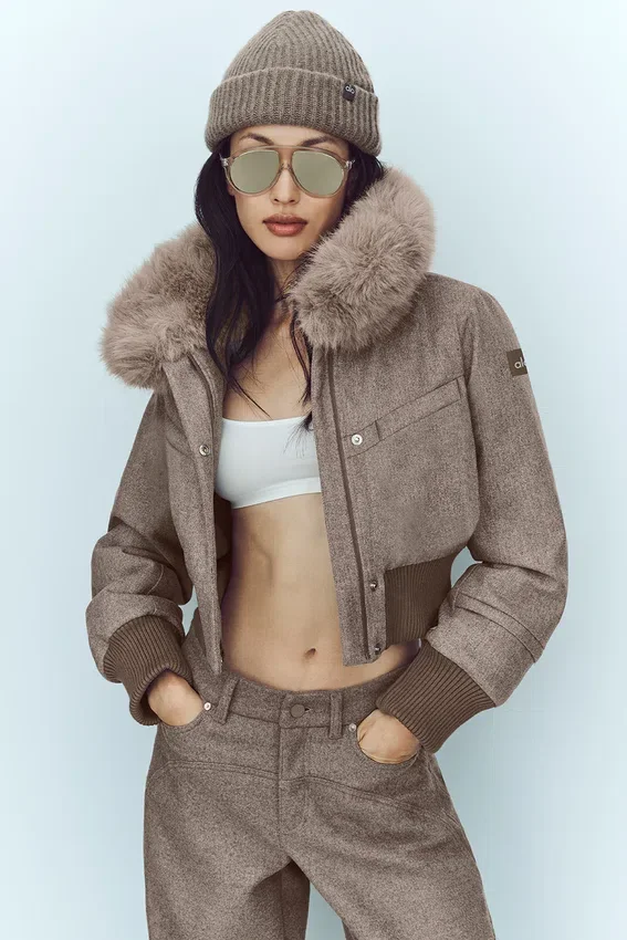 Veste Bunny Slope en mélange de laine - Alpine Cocoa Heather