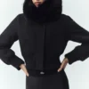 Veste Bunny Slope en mélange de laine - Noir