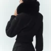 Veste Bunny Slope en mélange de laine - Noir