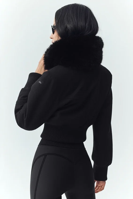 Veste Bunny Slope en mélange de laine - Noir