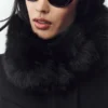 Veste Bunny Slope en mélange de laine - Noir