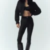 Veste Bunny Slope en mélange de laine - Noir