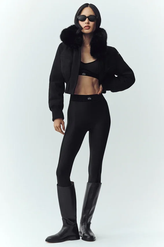 Veste Bunny Slope en mélange de laine - Noir