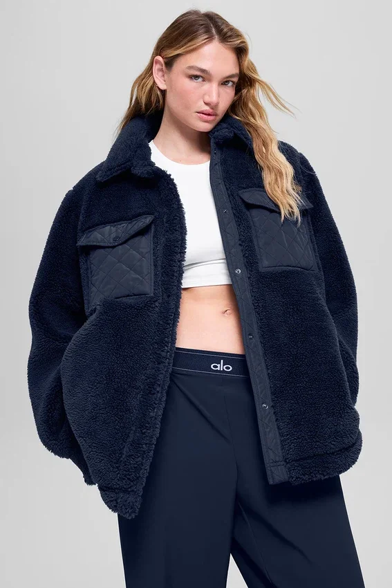Veste-chemise Sherpa Edge - Bleu marine