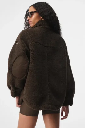 Veste-chemise Sherpa Edge – Espresso