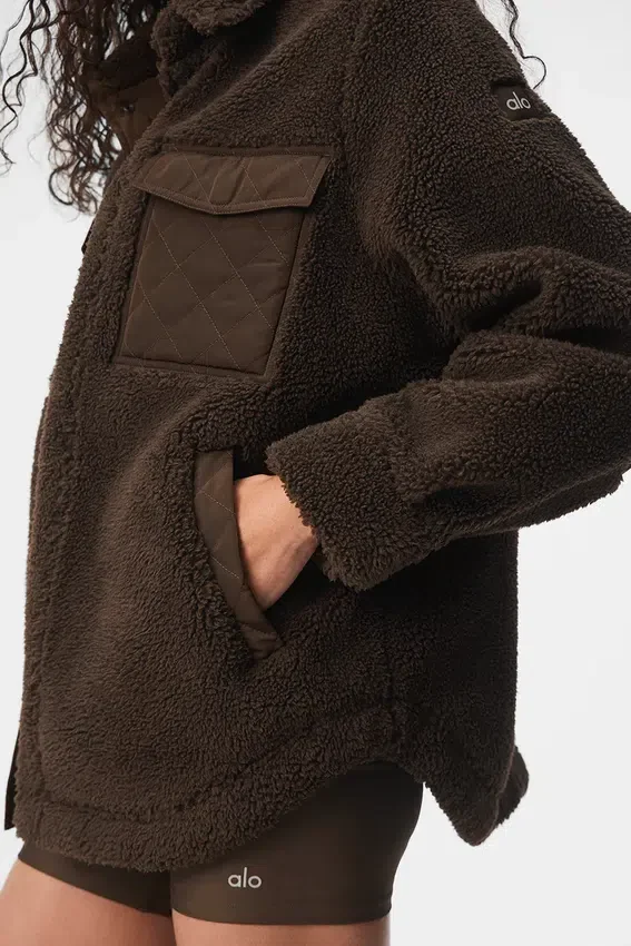 Veste-chemise Sherpa Edge - Espresso