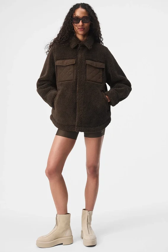Veste-chemise Sherpa Edge - Espresso