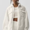 Veste-chemise Sherpa Edge - Ivoire